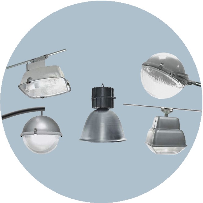 Светильник ламповый "Антарес" ртутный консольный